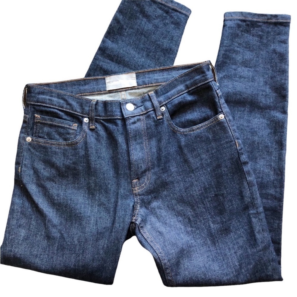 EVERLANE Mid Rise Dark Wash Jean Regular
Fit Stretch Jeans Size 28 Women EUC